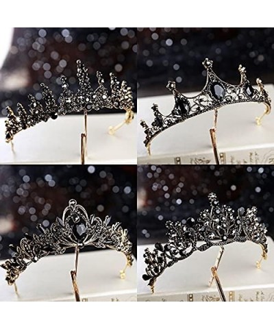 hair jewelry crown tiaras for women Sliver Golden Black Metal Witch And Prince Wedding Headpiece Crown Hair Accessories (Meta...