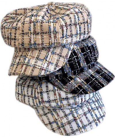 Newsboy Hats for Women French Style Cabbie Beret Paperboy Cap Fall Tweed Girls Beanie A*3 Pack $27.25 Newsboy Caps