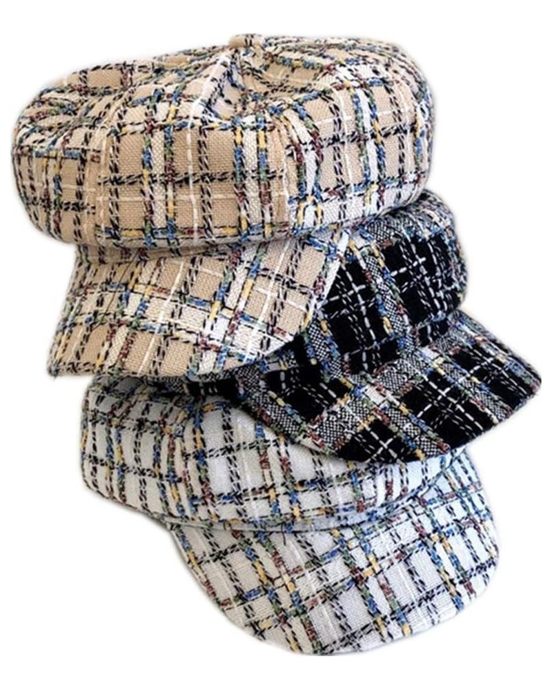 Newsboy Hats for Women French Style Cabbie Beret Paperboy Cap Fall Tweed Girls Beanie A*3 Pack $27.25 Newsboy Caps