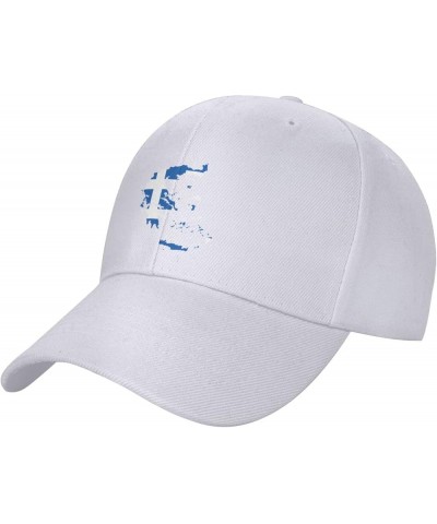 Greece Terrain Map Baseball Cap for Men Women Dad Hat Classic Adjustable Golf Hats White $11.85 Baseball Caps